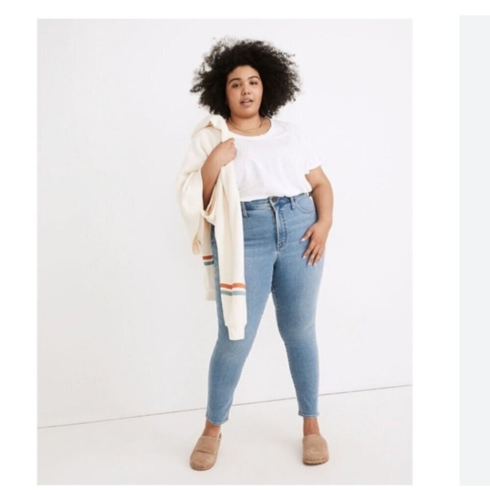 Madewell Plus Curvy Roadtripper Authentic Skinny Jeans in Conroe Wash Size 26W